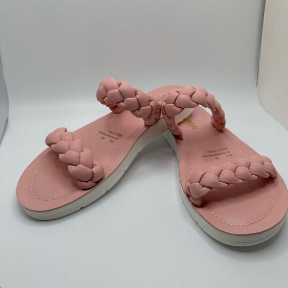 CUSHIONAIRE Women's braided slide sandal +Memory Foam 6.5 PINK - Picture 7 of 7